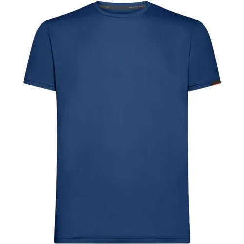 Blaues Technisches Oxford Logo Hemd , Herren, Größe: L - RRD - Modalova