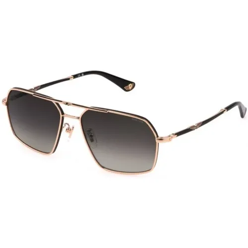 Stilvolle Sonnenbrille mit rauchigen Verlaufsgläsern , unisex, Größe: 58 MM - Police - Modalova