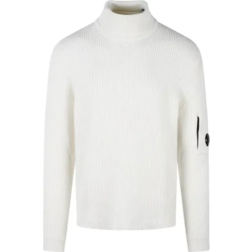 Rippstrick Rollkragenpullover , Herren, Größe: M - C.P. Company - Modalova