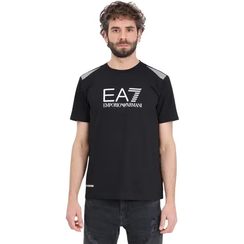 T-Shirts,Natural Ventus 7 T-shirt - Emporio Armani EA7 - Modalova