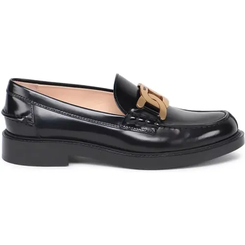 Leather Loafers , female, Sizes: 3 UK - TOD'S - Modalova