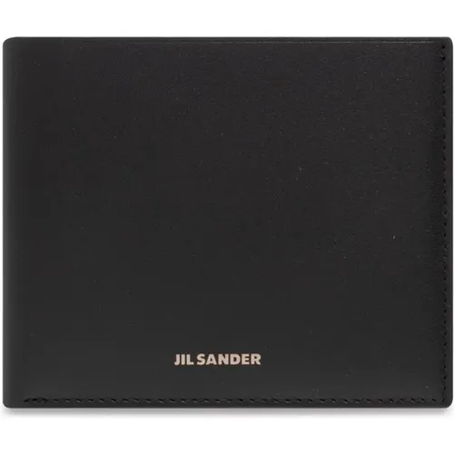 Leather wallet , male, Sizes: ONE SIZE - Jil Sander - Modalova