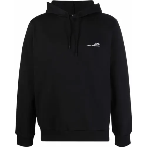 Logo-printed hoodie , male, Sizes: L, M - A.p.c. - Modalova