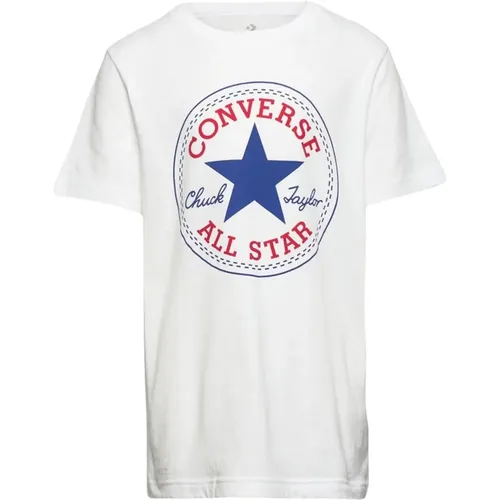 Weißes Logo-Print T-Shirt Converse - Converse - Modalova