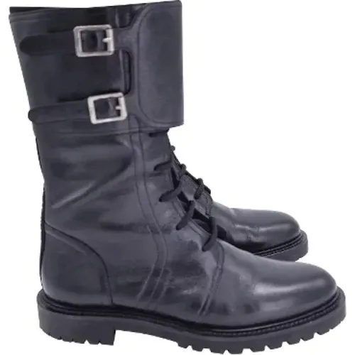 Pre-owned Leather boots , female, Sizes: 7 UK - Dior Vintage - Modalova