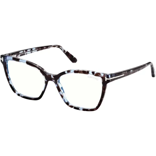 Blau Block Brillengestell , unisex, Größe: 53 MM - Tom Ford - Modalova