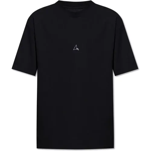 T-Shirt mit Logo , Herren, Größe: L - ROA - Modalova