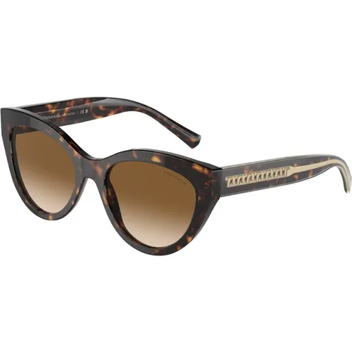 Stilvolle Sonnenbrille in Schwarz , Damen, Größe: 54 MM - Tiffany - Modalova