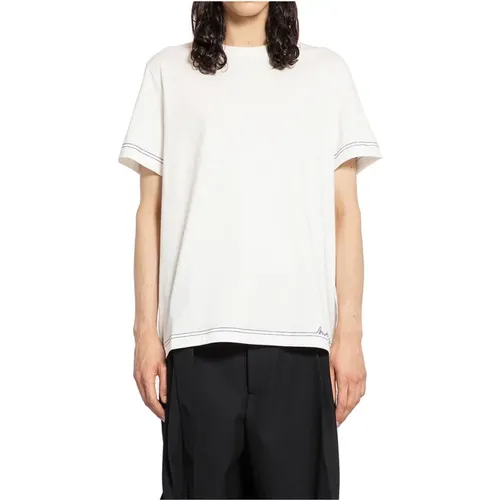 Contrast Seam Logo Tee , male, Sizes: 2XL, L, XL, M - Burberry - Modalova