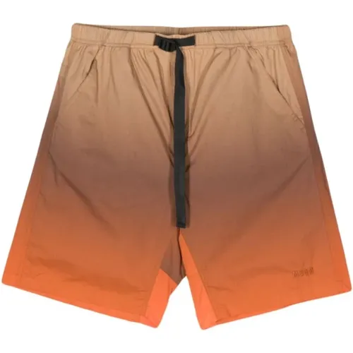 Bermuda 23 Stilvolles Modell,Baumwoll Bermuda Shorts mit Elastischem Bund - Msgm - Modalova