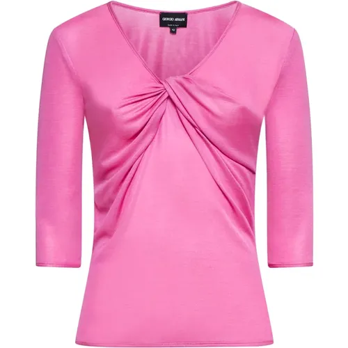 Elegant Shirts Collection , female, Sizes: XS, S - Giorgio Armani - Modalova