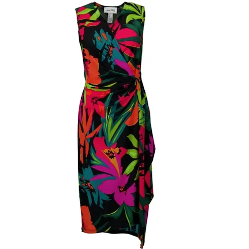 Floral Wrap Dress for Summer , female, Sizes: M, L, XL, 2XL - Joseph Ribkoff - Modalova