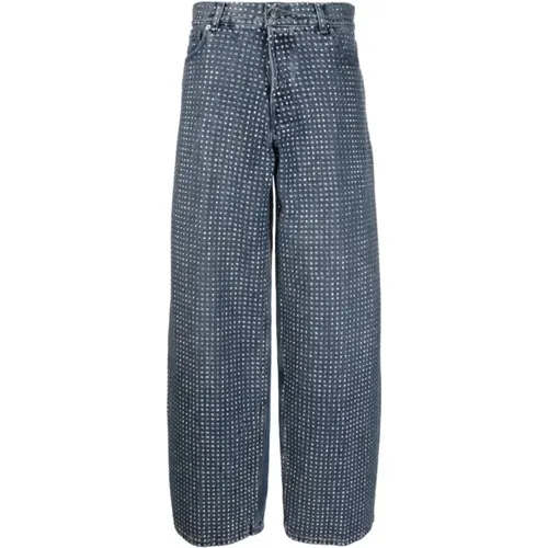 Strass Jeans 721Ss , Damen, Größe: W24 - Haikure - Modalova