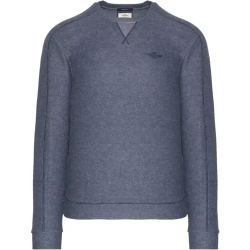 Kapuzenloser Pullover , Herren, Größe: M - aeronautica militare - Modalova