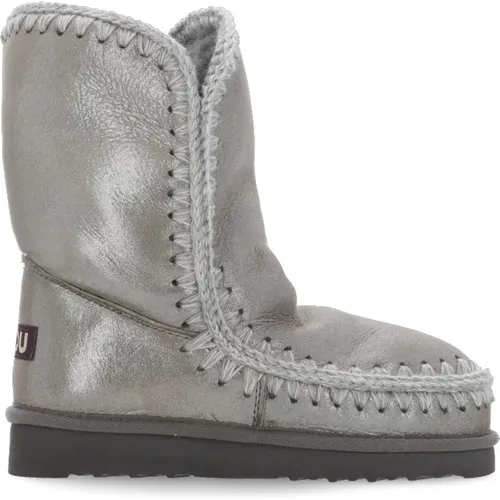 Grey Shearling Winter Boots , female, Sizes: 3 UK, 4 UK, 5 UK, 6 UK - Mou - Modalova
