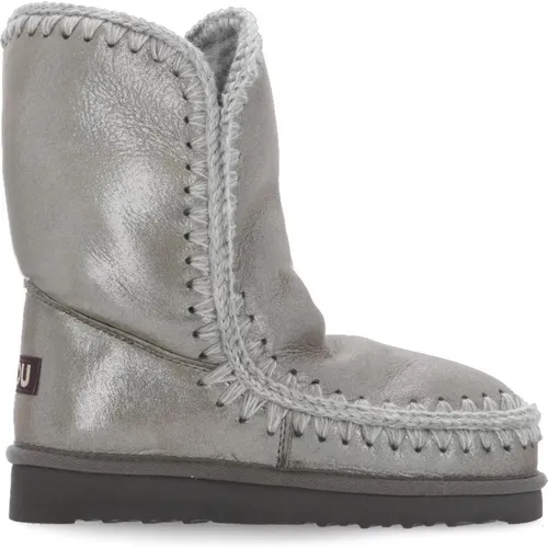 Grey Shearling Winter Boots , female, Sizes: 3 UK, 5 UK - Mou - Modalova