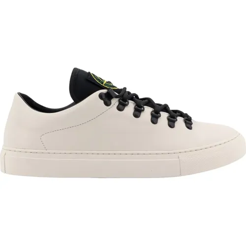 Leder Logo Patch Sneakers - Stone Island - Modalova