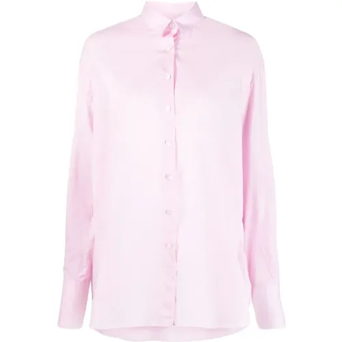 Button-Up Shirt Oversize Frame , female, Sizes: M - Finamore - Modalova