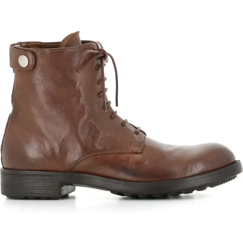 Vintage Leather Anfibio Boot , female, Sizes: 5 1/2 UK, 7 UK, 4 UK, 3 UK, 4 1/2 UK, 5 UK - Officine Creative - Modalova