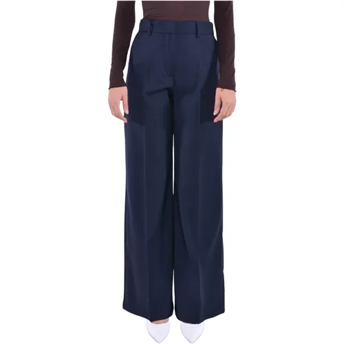 Weite Bein Woll Stretch Palazzo Hose - Max Mara Weekend - Modalova