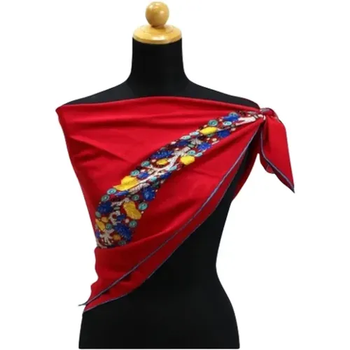 Pre-owned Silk scarves , female, Sizes: ONE SIZE - Cartier Vintage - Modalova