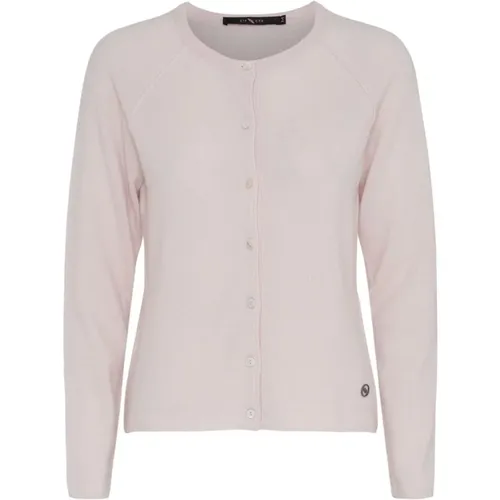 Elegant Cashmere Cardigan 50067 390 Lino (Nude) , female, Sizes: XS - Btfcph - Modalova