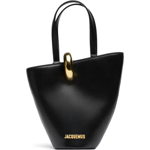 Leather Tote Bag , female, Sizes: ONE SIZE - Jacquemus - Modalova