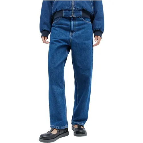 Jeans mit Logo-Patch , Damen, Größe: S - Carhartt WIP - Modalova