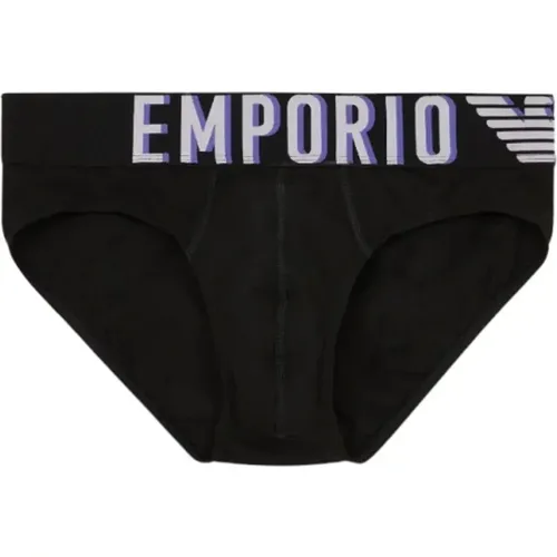 Contrast Logo Jersey Slip with High Elastic Waistband , male, Sizes: S, M - Emporio Armani - Modalova