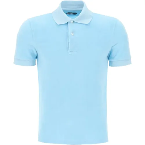 Lightweight Terry Cloth Polo , male, Sizes: XL - Tom Ford - Modalova