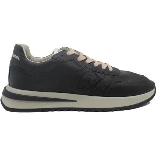 Stylish Sneakers - Tropez Noir , male, Sizes: 8 UK, 7 UK, 10 UK, 11 UK, 9 UK - Philippe Model - Modalova