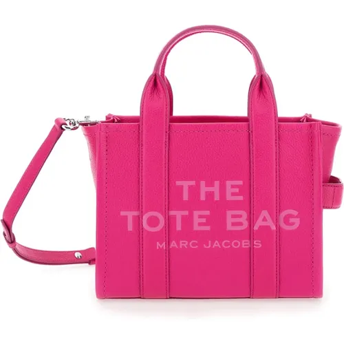 Fuchsia Leder Kleine Tote Tasche , Damen, Größe: ONE Size - Marc Jacobs - Modalova