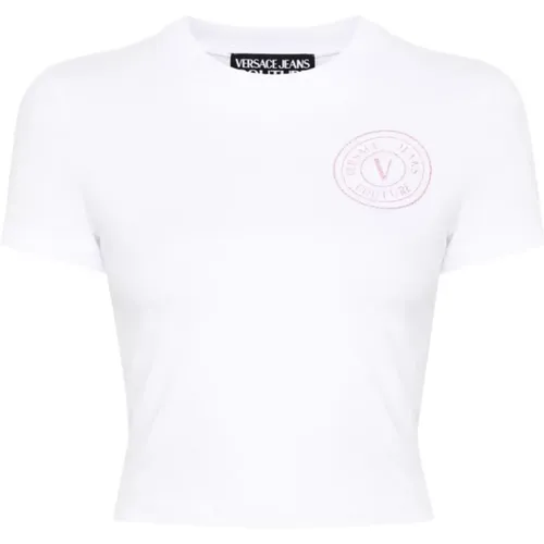 Womens Clothing T-Shirts Polos Ss24 , female, Sizes: M, S, 2XS - Versace Jeans Couture - Modalova