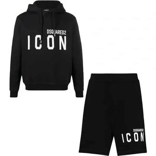 Iconic Hooded Sweatshirt Set , male, Sizes: 2XL - Dsquared2 - Modalova