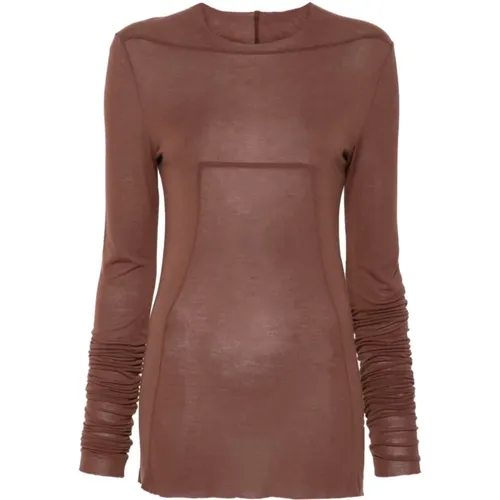 Stylish Top with Unique Neckline , female, Sizes: XS, S - Rick Owens - Modalova