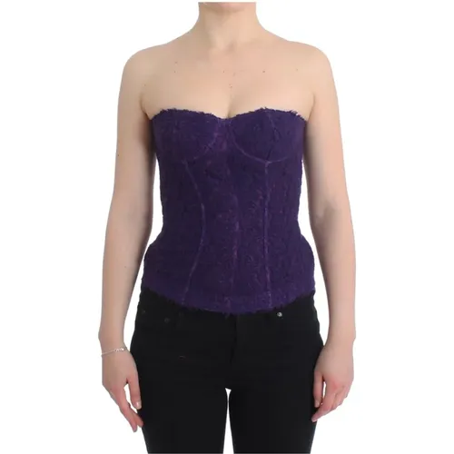 Lila Spitze Bustier Korsett - Ermanno Scervino - Modalova