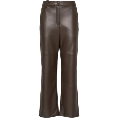 Braune Straußenhose , Damen, Größe: M - Max Mara - Modalova