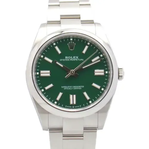 Pre-owned Stainless Steel watches , male, Sizes: ONE SIZE - Rolex Vintage - Modalova