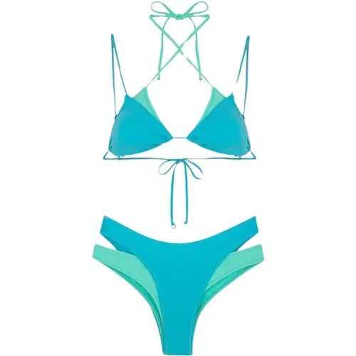 Bikini Triangolo E Slip Americano Doppio Sundown - F**k - Modalova