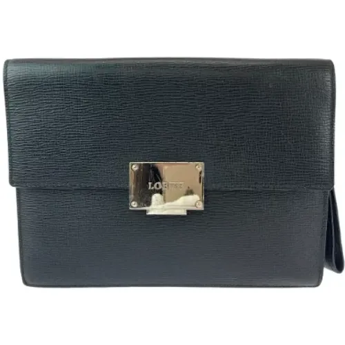 Pre-owned Leather clutches , male, Sizes: ONE SIZE - Loewe Pre-owned - Modalova