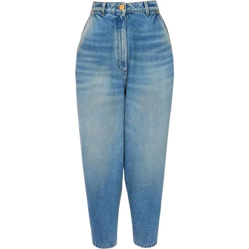 Faded baggy denim jeans , female, Sizes: 2XS - Balmain - Modalova