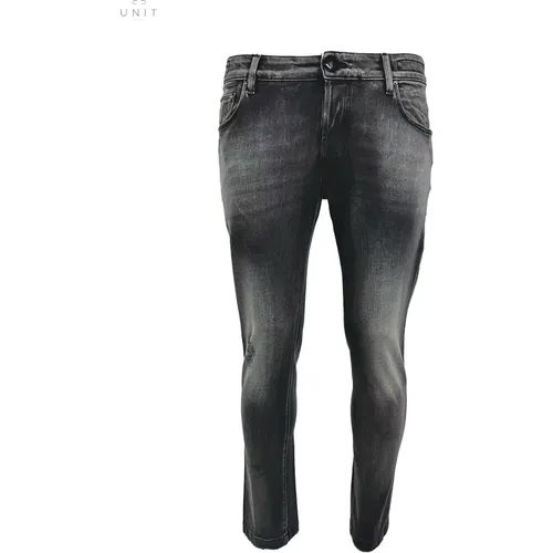 Verwaschene Schwarze Jeans , Herren, Größe: W30 - Hand Picked - Modalova