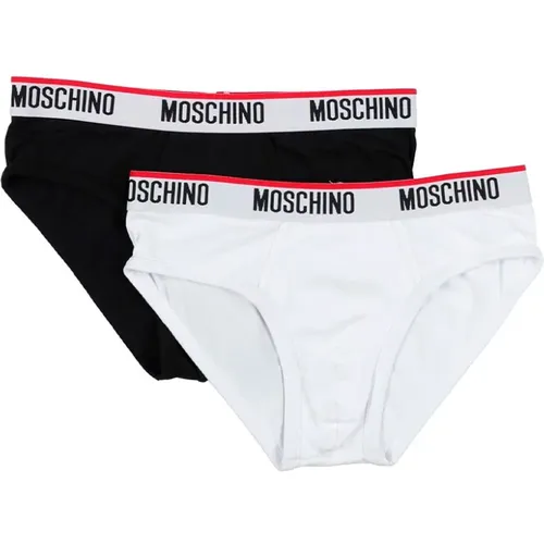 Zweierpack Slips aus Baumwollmischung - Moschino - Modalova