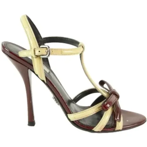 Pre-owned Leather sandals , female, Sizes: 5 UK - Prada Vintage - Modalova