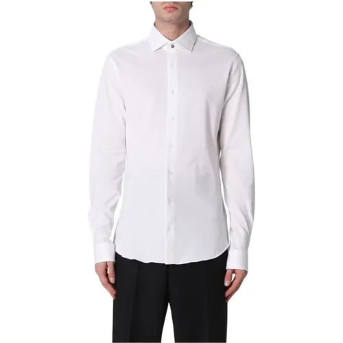 Men Italian Collar Shirt , male, Sizes: L, XL, M - Michael Kors - Modalova