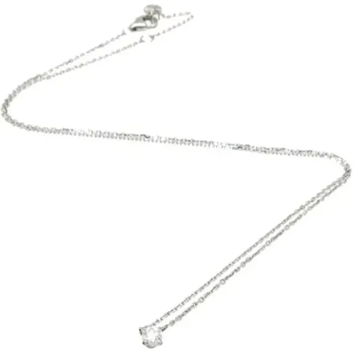 Pre-owned White Gold necklaces , female, Sizes: ONE SIZE - Cartier Vintage - Modalova