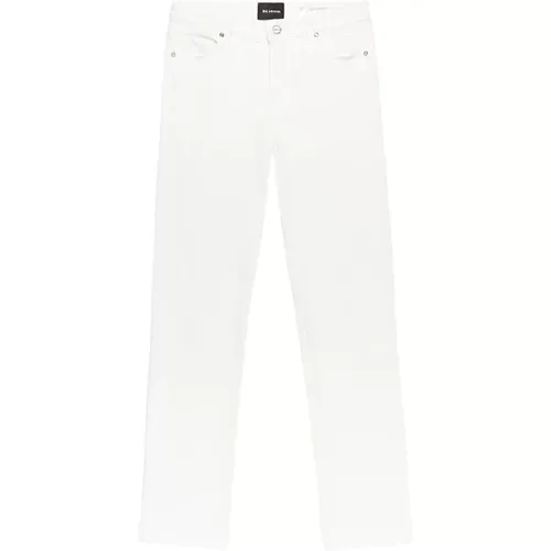 Weiße Stretch-Jeans aus Denim , Damen, Größe: S - Kiton - Modalova