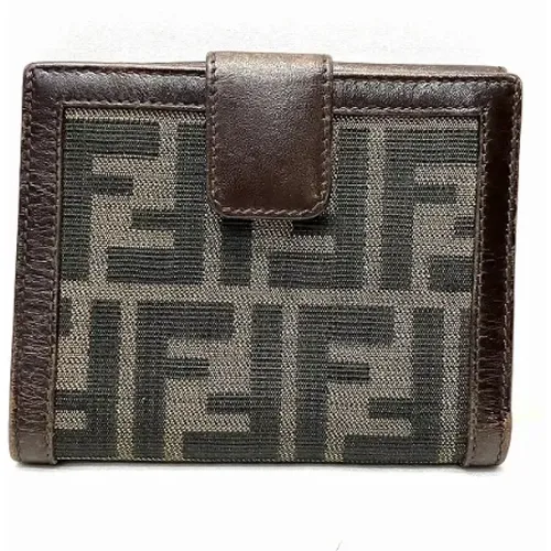 Pre-owned Canvas wallets , female, Sizes: ONE SIZE - Fendi Vintage - Modalova