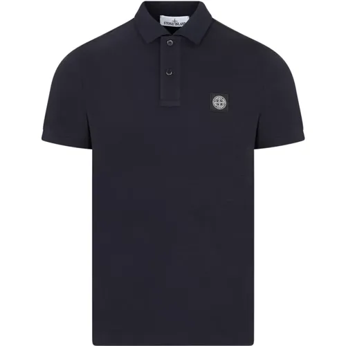 Navy Cotton Polo Shirt , male, Sizes: S - Stone Island - Modalova