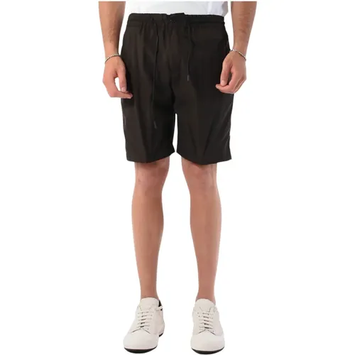 Woll-Bermuda-Shorts mit Elastischem Bund - PT Torino - Modalova
